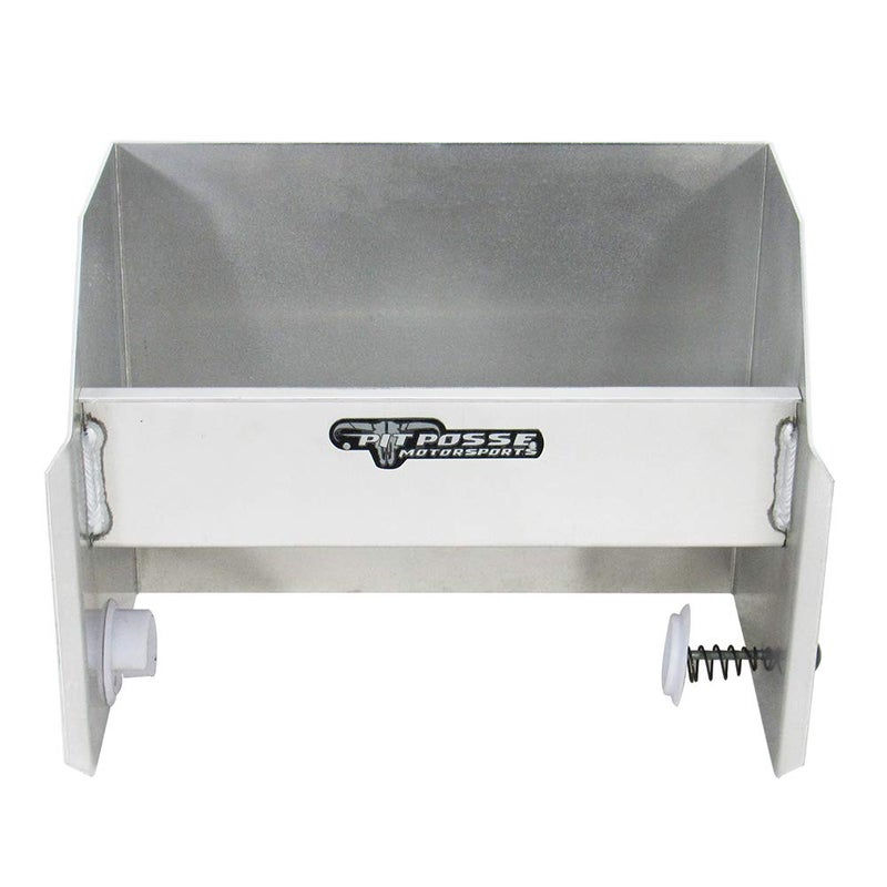 Pit Posse 454 Hand Cleaning Station Cabinet and Paper Towel Holder - Made in USA - Garage Enclosed Race Trailer Automotive Mechanics Shop Storage Organizer Aluminum (Silver) - Image 4